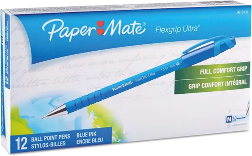 Vista 2 de Paper Mate 9610131 FlexGrip Ultra - Bolígrafo con tinta azul, tamaño mediano, docena