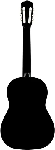 Vista 3 de Stagg Guitarra clásica de 6 cuerdas, derecha, negra, completa (SCL50-BLK)