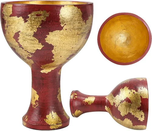 Vista 2 de Grial Cup Crafts, réplica de resina, réplica de película de película, colección coleccionable para decoración del hogar