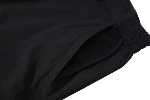 Vista 4 de Pantalones cortos elásticos de secado rápido para hombre, pantalones cortos de trabajo ligeros, 6 bolsillos para ciclismo, viajes, camping