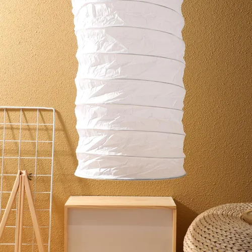 Vista 7 de Pantalla de pie – Lámpara de pie de papel de estilo nórdico para sala de estar, dormitorio, decoración de hotel, 36, 22 x 8, 66 pulgadas, cubierta
