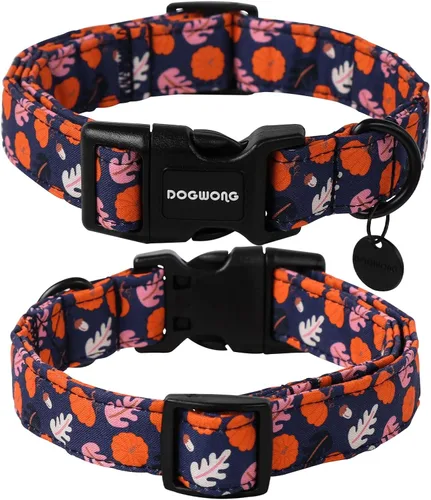 Vista 76 de DOGWONG Collar para perro de San Valentín, collar ajustable de algodón con corazón de caramelo azul, perfecto para perros pequeños a medianos