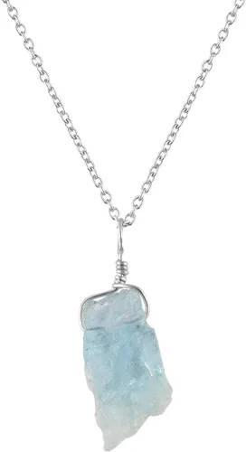 Vista 7 de Collar con colgante de piedras preciosas múltiples crudas