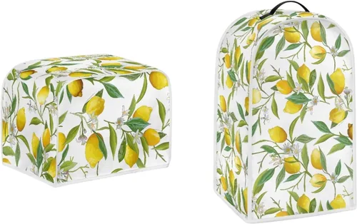 Vista 33 de Juego de fundas para tostadora y licuadora, árbol de gato negro, calabaza, casual, lavable, para cafetera, accesorios de cocina, Halloween, pequeño