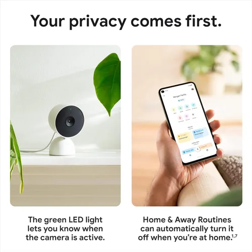 Vista 7 de Google Cámara de seguridad Nest para interiores 1080p (cableada) - 2ª generación - Embalaje no minorista - Niebla