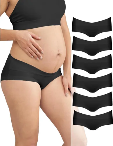 Vista 7 de Intimate Portal Ropa Interior de Maternidad de Algodón para Embarazo Posparto Calzones Debajo del Vientre Estilo Boyshort