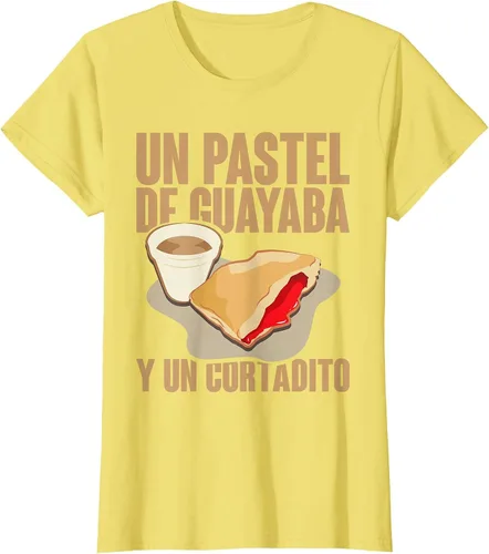 Vista 24 de Funny Cuban Coffee Guayaba Guava Breakfast T Shirt T-Shirt Asphalt Grey