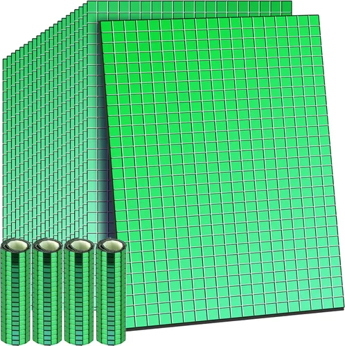 Vista 8 de 7200 azulejos autoadhesivos de espejo de discoteca, 0.197 x 0.197 in, azulejos de mosaico para manualidades, proyectos de bola de discoteca, Morado
