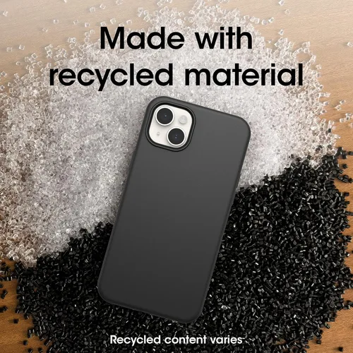 Vista 6 de OtterBox iPhone 14 Plus Serie Symmetry+ - Funda, color negro, ultra elegante, se acopla a MagSafe, bordes elevados para proteger la cámara