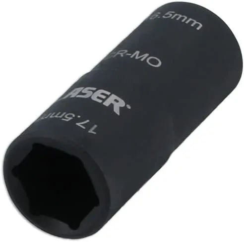 Vista 3 de Laser Herramientas 8213 doble extremo dañado rueda tuerca zócalo 0.650x0.689 in