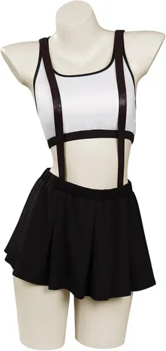 Vista 2 de Alleyon Traje de baño de anime para mujer, traje de baño de dos piezas, traje de baño de cosplay