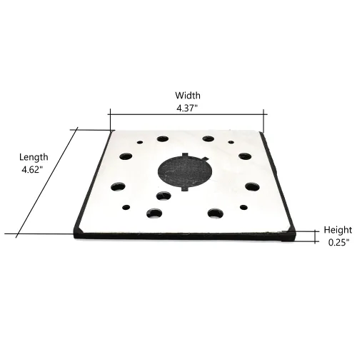 Vista 6 de Superior Electric Almohadillas y abrasivos SPD18 1/4 hoja, barra de 8 agujeros en almohadilla de lijado cuadrada que reemplaza al OEM 151280-00
