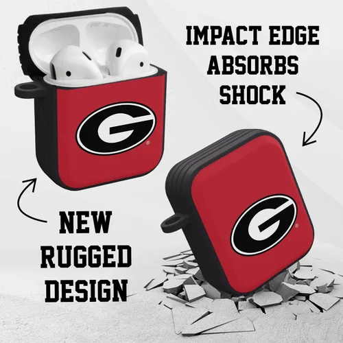 Vista 3 de Georgia Bulldogs HDX - Funda compatible con Apple AirPods Gen 1 y 2 (clásico)