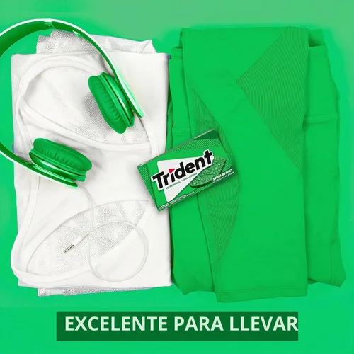 Vista 7 de Goma de mascar Trident Spearmint sin azúcar, 14 piezas