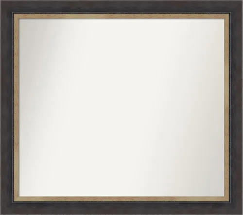 Vista 19 de Amanti Art Espejo personalizado, espejo de baño negro Astor, espejo de pared o espejo de tocador de baño sobre el fregadero (25 x 25 pulgadas)