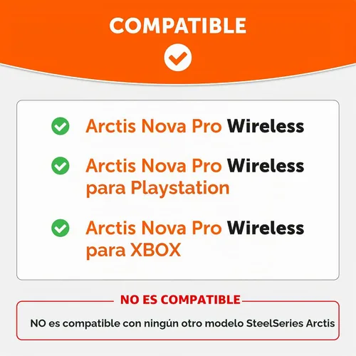 Vista 2 de WC Arctis Nova - Paquete de almohadillas de gel refrescante, diadema de silicona y placa de altavoz lateral para Arctis Nova Pro Wireless de Wicked