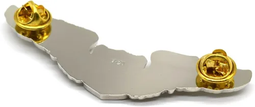 Vista 2 de Insignia de alas piloto de EE. UU., color plateado, Metal, Metal