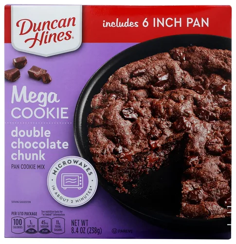Vista 7 de Duncan Hines - Bandeja y mezcla para hacer una galleta gigante con trozos de chocolate, 7.8 onzas