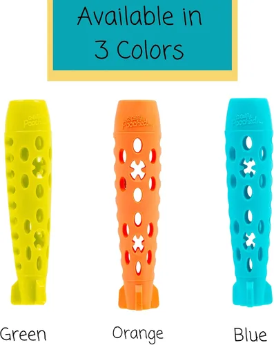 Vista 5 de Messy Mutts Totally Pooched Stuff n Chew Rocket Stick, 10 pulgadas, color verde Juguete para perro de 10 x 2.5 pulgadas de TPR rellenable Rocket