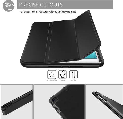 Vista 5 de SURITCH Funda para iPad Mini 4/iPad Mini 5, [Protector de pantalla integrado] [apagado automático/encendido automático] [Soporte para lápiz] Funda