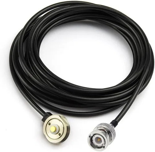 Vista 5 de Eightwood Cable de extensión de conector coaxial macho NMO para montaje en antena BNC RG58 de 16.4 pies para radio CB y portátil, antena de radio