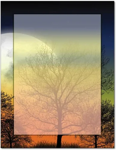 Vista 3 de Autumn Foliage - Papel para impresora láser y de inyección de tinta con membrete de otoño (25 hojas)