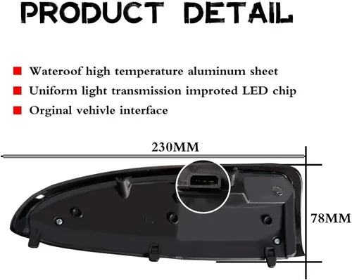 Vista 5 de para 2003 2004 2005 2006 2007 Ford F250 F350 F450 F550 F650 Super Duty y 2000-2005 Ford Excursion Luz de Señal de Giro de Lente Ámbar LED Marcador