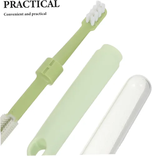 Vista 3 de Toyvian 3pcs PET Toothbrush Kit Double Headed for Dogs and Cats