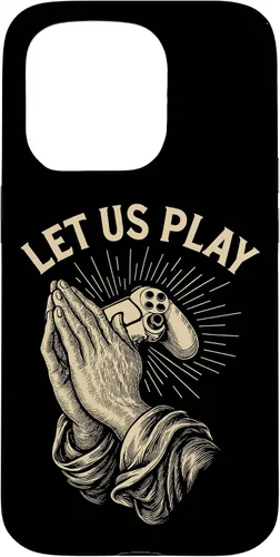 Vista 14 de Funny Gamer Prayer Pun Video Game Controller Retro Gaming Case for iPhone 16
