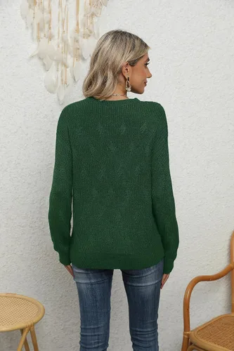Vista 6 de Jouica Suéter ligero de punto para mujer, suéteres casuales de otoño para mujer