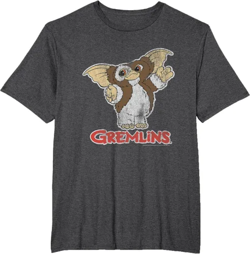 Vista 11 de Gremlins Camiseta Gizmo y Logo, Negro, S