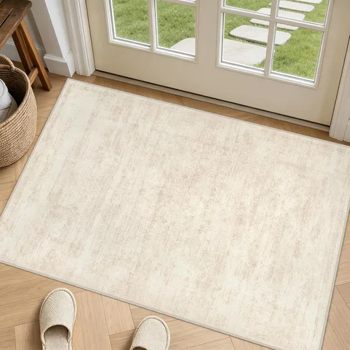 Vista 43 de Alfombras de área 8x10 Sala de estar: Dormitorio Alfombra Lavable Beige