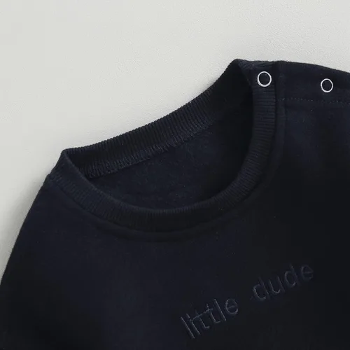 Vista 5 de Kayotuas Ropa neutra para bebé, linda sudadera de manga larga de gran tamaño, suéter de forro polar cálido