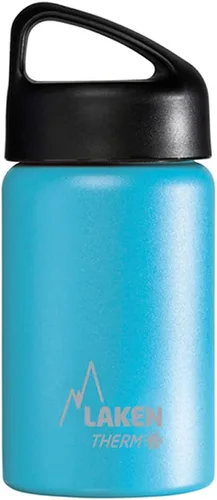Vista 39 de Laken Thermo Classic - Botella de agua de acero inoxidable aislada al vacío de boca ancha Azul