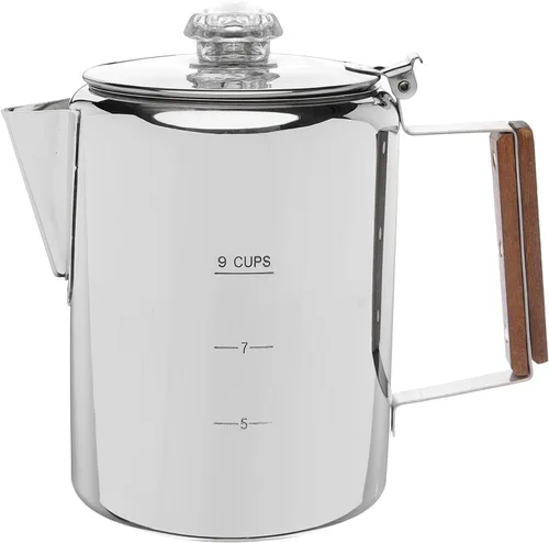 Vista 6 de COLETTI Cafetera percoladora Bozeman — SIN aluminio ni plástico [6 tazas]