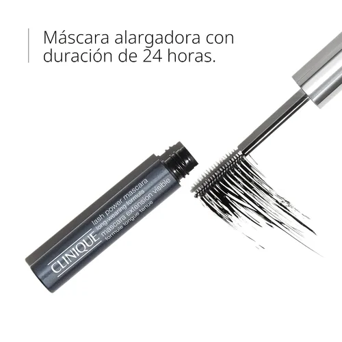 Vista 2 de Clinique Lash Power Tubing Mascara Long-Wearing Formula Lengthening, Smudge-Proof + Safe for Sensitive Eyes