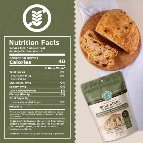Vista 2 de My Rustic Roots Sure Start - Iniciador de masa madre sin gluten, totalmente