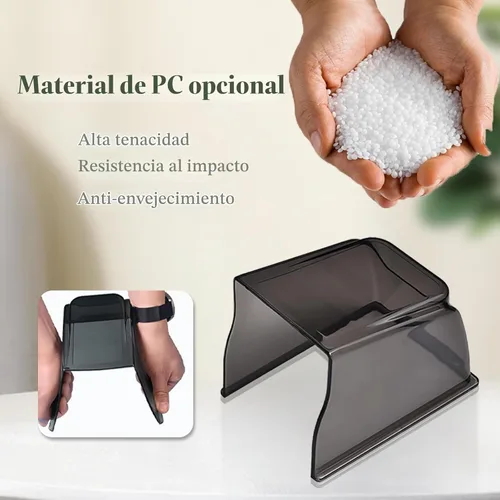 Vista 7 de Cubiertas de lluvia resistentes a la intemperie para cerraduras de puertas exteriores, escudo de agua de plástico para teclado de control de acceso