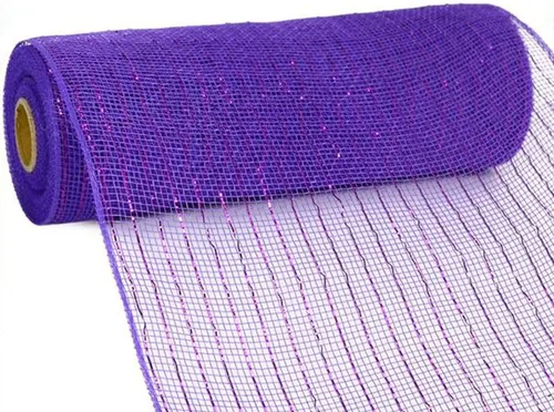 Vista 28 de Cinta decorativa de malla de yute de poliéster de 10 pulgadas x 30 pies (rayas naturales marrones y blancas con hilo de algodón): RY800348