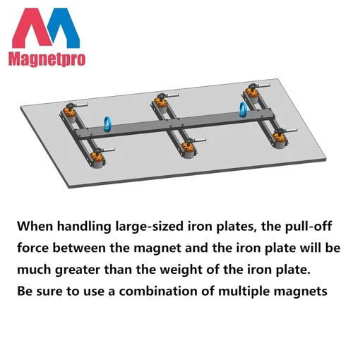Vista 5 de Magnetpro Imán de interruptor multiusos, sistema magnético conmutable de 660 LB de fuerza de arrancamiento, imán de encendido/apagado