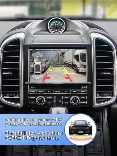 Vista 5 de ISUDAR PCM 3.1 Carplay inalámbrico y Android Auto Módulo para Porsche Panamera Cayenne Macan Cayman Boxster 911 718 Soporte Cámara reversa Sensor