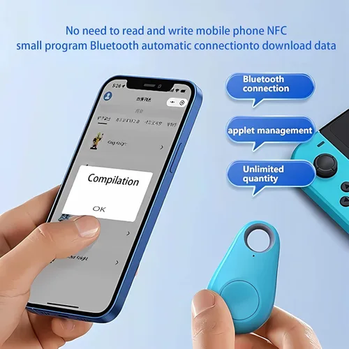 Vista 3 de AmiiboLink NFC - Llavero para cambiar el aliento de los cruces salvajes y animales, colección de tarjetas Amiibo 1000 en 1, tarjeta Splatoon3 Brush