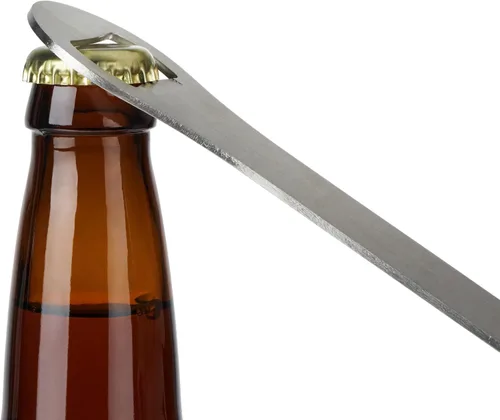 Vista 3 de True TrueBlade - Abrebotellas de cerveza de acero inoxidable, llave de barra plana compacta y delgada con mango largo, perfecto para cocina, bar