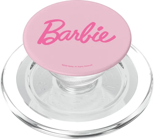 Vista 8 de Barbie - PopGrip adhesivo PopSockets con logotipo rosa clásico