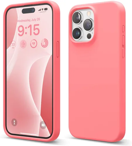 Vista 13 de elago Funda compatible con iPhone 15 Pro Max, de silicona líquida, funda protectora de cuerpo completo, a prueba de golpes, funda delgada