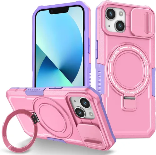Vista 107 de Funda magnética para iPhone 11, soporte de anillo con ventana corrediza, funda protectora mate a prueba de golpes para iPhone 11 6.1, fundas