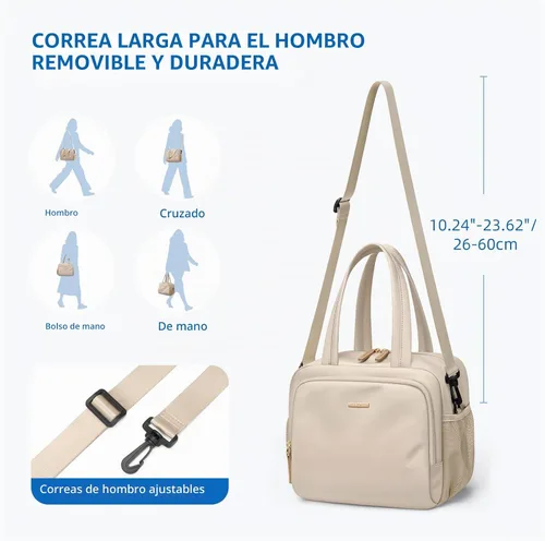 Vista 3 de Bolsas de almuerzo reutilizables con aislamiento para mujer
