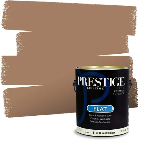 Vista 13 de PRESTIGE Pintura exterior e imprimación en uno, bronceado Aberdeen, plano, 1 galón