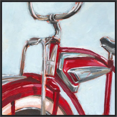 Vista 11 de Amanti Art Framed Canvas Wall Art 16x16 Retro Cycle II by Ethan Harper, Framed Wall Art Canvas, Abstract Artwork, Traditional Decor, Small Poster