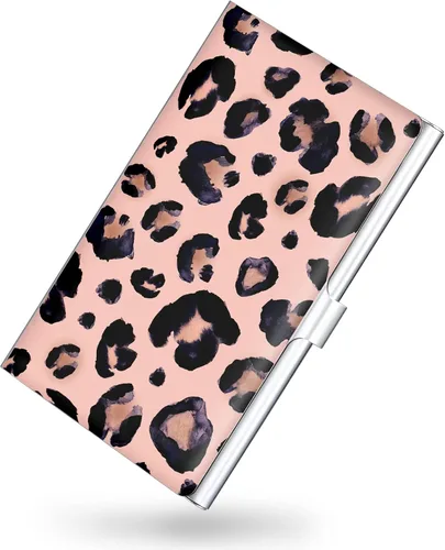 Vista 15 de Paquete de 2 soportes para tarjetas de visita, estuche para tarjetas de visita de color para hombres y mujeres, organizador ultradelgado de metal